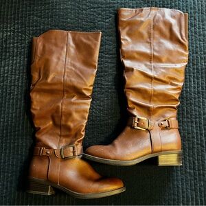 Brown Knee-High Boots